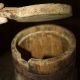 Antique Primitive Tall Wooden Storage Bucket & Lid; Looks Like Old Butter Churn Primitives photo 4