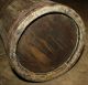 Antique Primitive Tall Wooden Storage Bucket & Lid; Looks Like Old Butter Churn Primitives photo 7