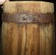 Antique Primitive Tall Wooden Storage Bucket & Lid; Looks Like Old Butter Churn Primitives photo 8