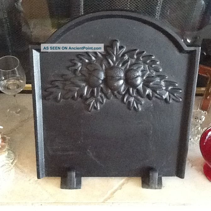 Arts And Crafts Cast Iron Fireplace Hearth Panal Very Heavy Charming Piece Arts & Crafts Movement photo