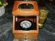 Authentic Nos Gimbal Compass In Wooden Box With Brass Oil Lamp Illuminator - Nos Compasses photo 1
