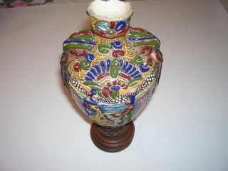 Antique Soft Paste Porcelain Moriage Vase - Unmarked photo