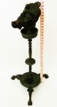 Roman Bronze Candelabrum - Lampstamp With Bronze Oil Lamp Negriod 100 - 300 A.  D. Roman photo 8
