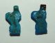 Two Egyptian Amarna Period Amulets Of ' Bes Playing The Tamborine ' Egyptian photo 4