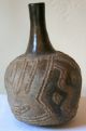 Pre - Columbian Chavin Black Ceramic Vessel 8 1/4 X 4x 4 The Americas photo 1