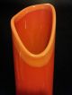 Vintage Retro Mid Century Tall Orange Vase Must See Vases photo 2