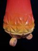 Vintage Retro Mid Century Tall Orange Vase Must See Vases photo 4