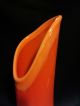 Vintage Retro Mid Century Tall Orange Vase Must See Vases photo 6