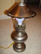 Vintage Victorian Barn Desk Electric Table Vanity Kitchen Lantern Lamp Pewter Lamps photo 1