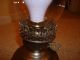 Vintage Victorian Barn Desk Electric Table Vanity Kitchen Lantern Lamp Pewter Lamps photo 2