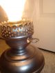 Vintage Victorian Barn Desk Electric Table Vanity Kitchen Lantern Lamp Pewter Lamps photo 6