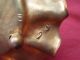 Amazing Pair Of Antique French Brass Cornet Vase,  Art Nouveau Metalware photo 8