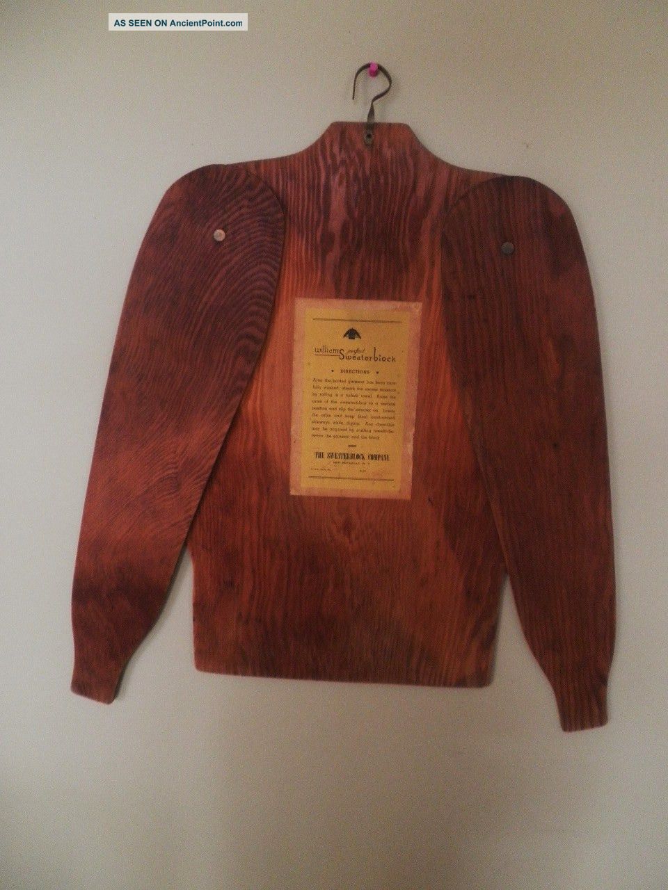 Williams Perfect Sweaterblock Wooden Form (great Shop Display Piece) Industrial Molds photo