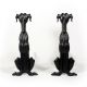 Art Deco Set Of Antique Figural Dog Andirons,  Matching Fireplace Tools Nand6 Fireplaces & Mantels photo 4