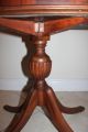 Vintage Mahogany Game Table W/ Duncan Phyfe Base Pedastal Claw Foot Legs 1900-1950 photo 3