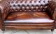 Antique 19thc Leather Chesterfield Sofa Drop Arm Hand - Full Tacked Restoration 1900-1950 photo 5