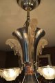 Ezan Signed Art Deco Chandelier 1930 ' S (one Of A Kind) Art Deco photo 1