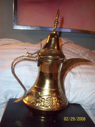 Vintage Multi Metal Pitcher W/pointed Spout - Inoue,  Ltd.  - Camel Logo photo