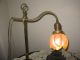 Vintage Art Nouveau Nautilus Seashell Shell Shade Brass Desk Lamp Lamps photo 1
