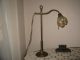 Vintage Art Nouveau Nautilus Seashell Shell Shade Brass Desk Lamp Lamps photo 3