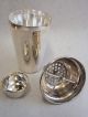 Silver Plated Art Deco Cocktail Shaker With Lemon Squeezer Art Deco photo 1