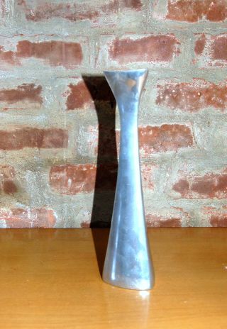 Mid Century Modern Nambe Handcrafted Candlestick 596 Richard K.  Thomas 1965 photo