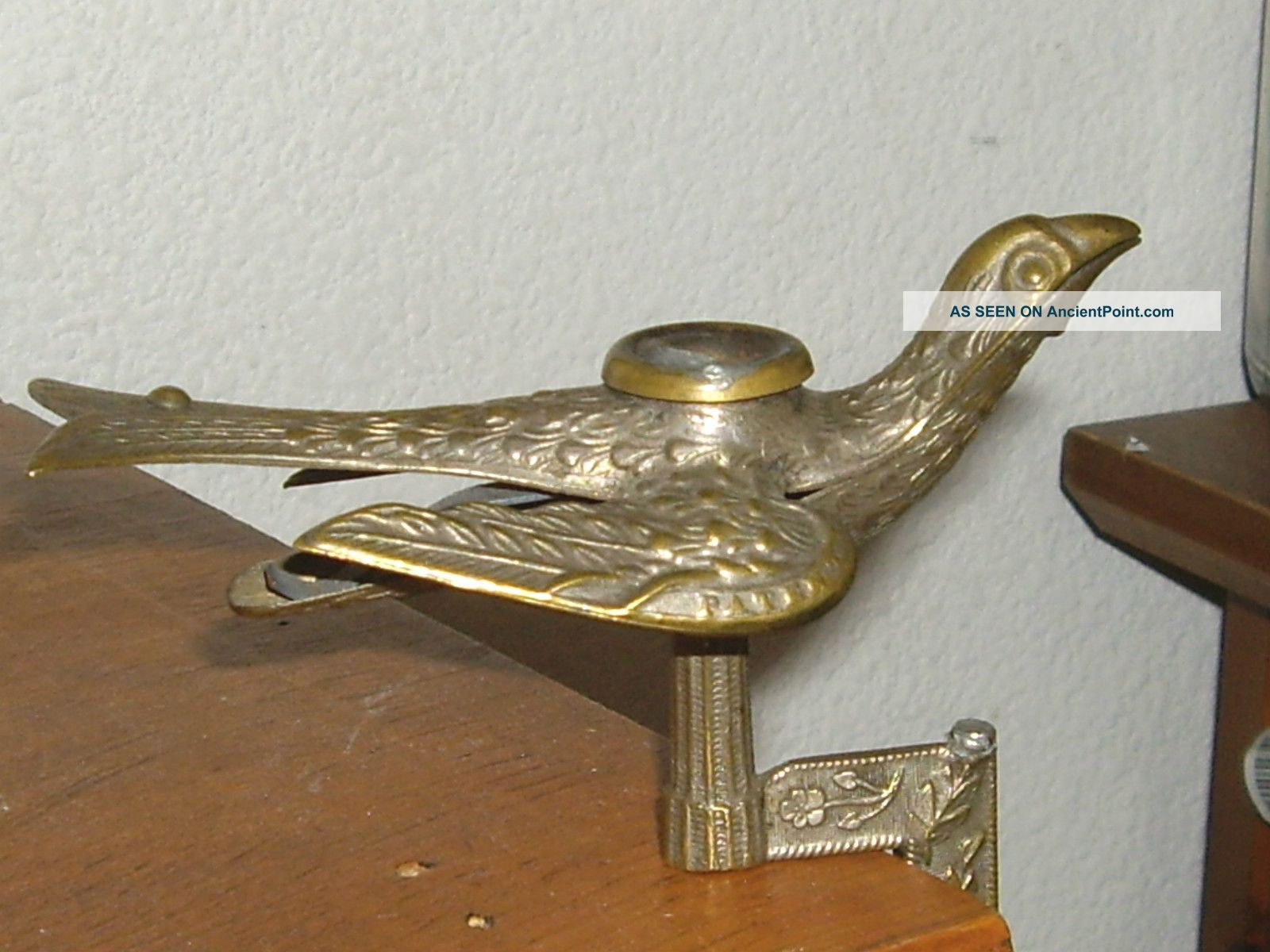 Detailed Early Victorian Sewing Bird Antique Brass Other photo