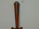 Vintage Red Paint Rusty Garden Tool Primitives photo 2