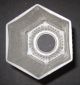 Antique Frosted Hexagonal Glass Lamp Shade With 