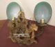 Antique Ornate Solid Brass Victorian Wall Electric Sconce Fixture Light Lamp Old Chandeliers, Fixtures, Sconces photo 9