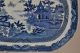 Bridgeless Chinoiserie Blue And White Transferware 16 Inch Platter C 1800 Platters & Trays photo 3