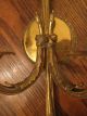 Antique Very Big Ornate Solid Brass Victorian Wall Electric Sconce Fixture Light Chandeliers, Fixtures, Sconces photo 5
