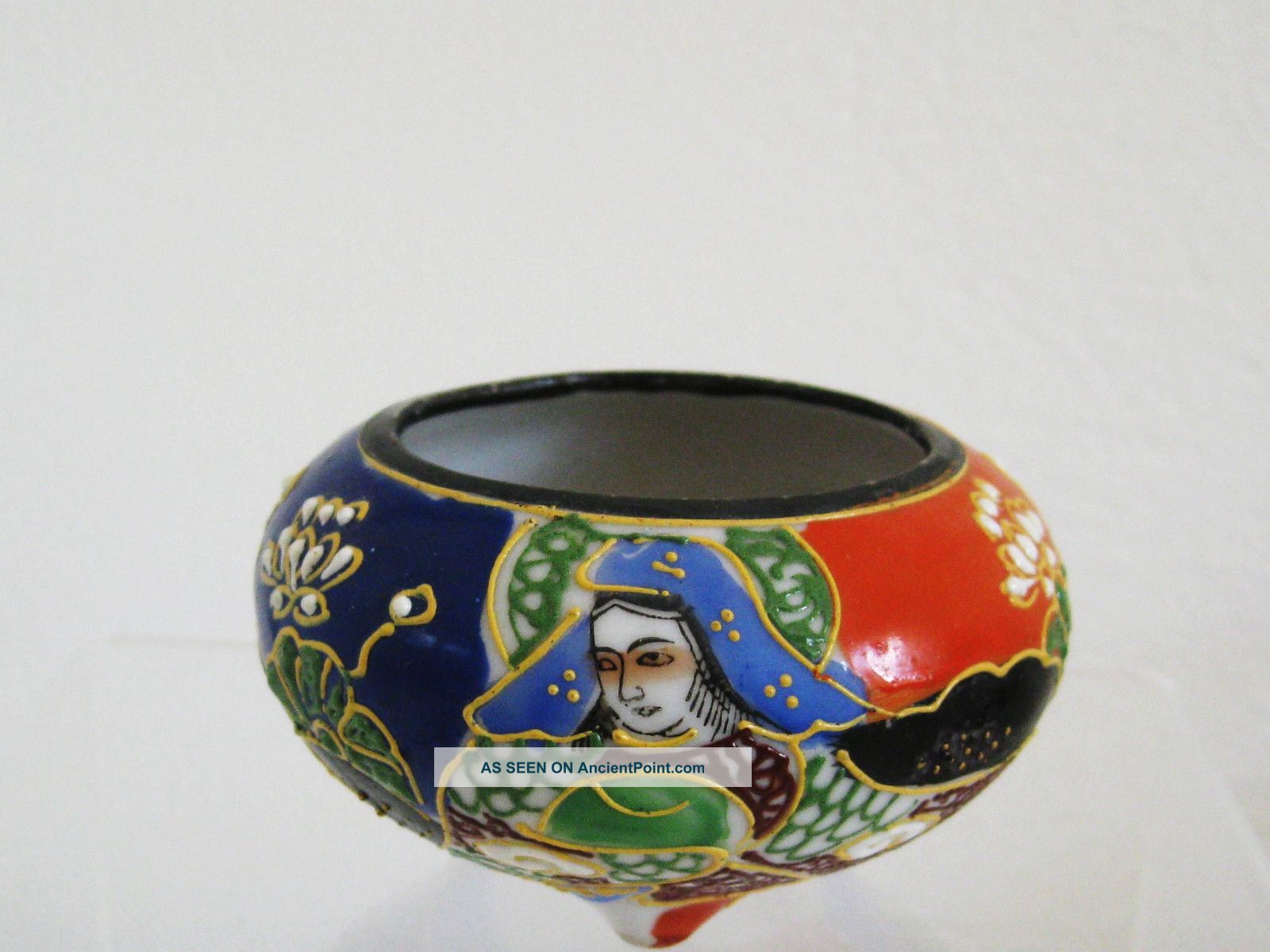 Foreign Vintage Japanese Hand Painted Bowl Bowls photo