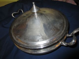 Victorian Quad Silverplate Chafing Dish W/lid Colonial Silver Co. photo