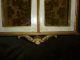 Florentine Curio Cabinet Gilt Wood/painted Cut Velvet 1940 ' S Lighted Glass Doors 1900-1950 photo 4