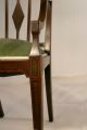 Vintage Paint Decorated Sheraton Style Mahogany Arm Chair Paint Decoration 1900-1950 photo 4