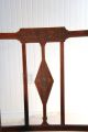 Vintage Paint Decorated Sheraton Style Mahogany Arm Chair Paint Decoration 1900-1950 photo 5