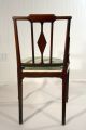 Vintage Paint Decorated Sheraton Style Mahogany Arm Chair Paint Decoration 1900-1950 photo 6