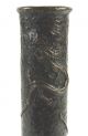 Splendid Antique Chinese Bronze Vase Probably 18thc With Dragon And Little Man Vases photo 9