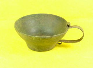 Roman Bronze Bowl With Handle photo