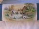Antique Victorian Edwardian Fishing Hunting Cottage Woods Celluloid Vanity Box Victorian photo 2