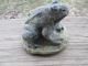 Neat Vintage Weathered & Old Frog Garden Statue Yard Ornament Great Patina Garden photo 1