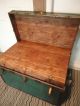 1940 ' S Antique Jchiggins Flat Top Steamer Trunk Chest Miltary Luggage 1900-1950 photo 1