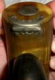 Antique 1771 Horn Snuff Mull W/ Silver Plate & Brass Heart Rare Piece Primitives photo 5