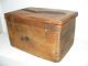 Vintage Wood Dovetail Box & Lid - Primitive Look - Storage Or Display Primitives photo 1