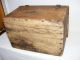 Vintage Wood Dovetail Box & Lid - Primitive Look - Storage Or Display Primitives photo 2