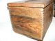 Vintage Wood Dovetail Box & Lid - Primitive Look - Storage Or Display Primitives photo 3