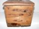 Vintage Wood Dovetail Box & Lid - Primitive Look - Storage Or Display Primitives photo 5