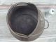 Antique Embossed Coal Scuttle Brass Belgium Bucket Ash Can Old Early Metalware photo 5