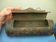 Antique Primitive Wall Mounted Tin Candle Stick Holder Case Hearth Display Toleware photo 1